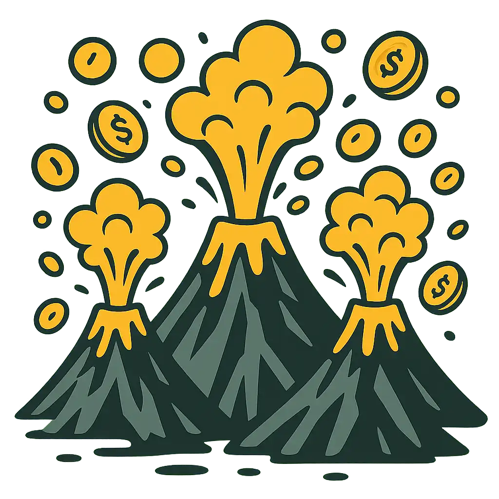 Παίξε 3 Coin Volcanoes online στο Rolldorado Casino